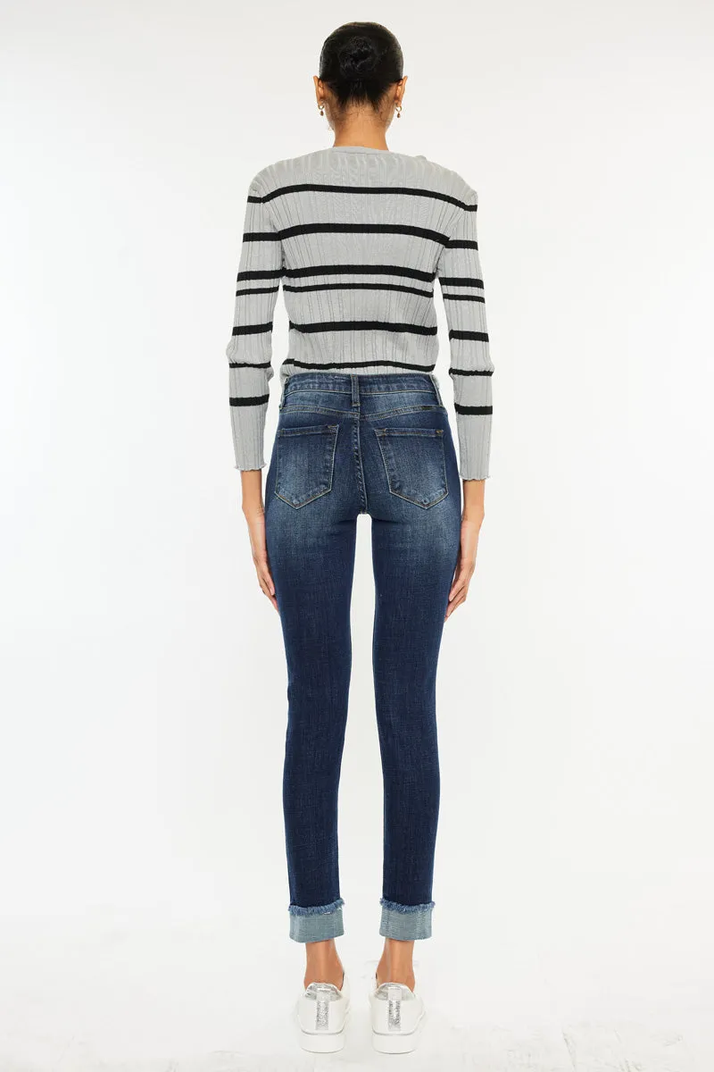 Judith High Rise Ankle Skinny Jeans