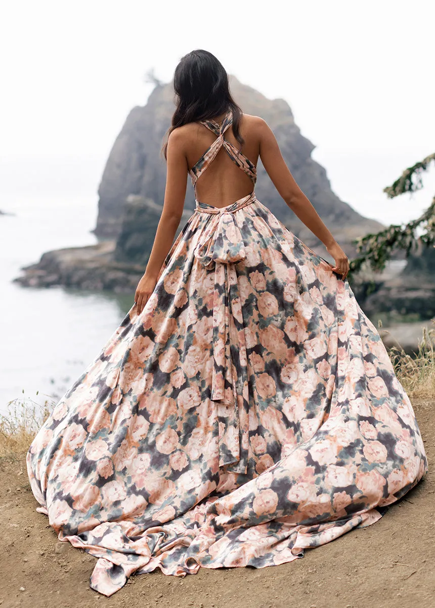 June Impact Dress in Cool Watercolor