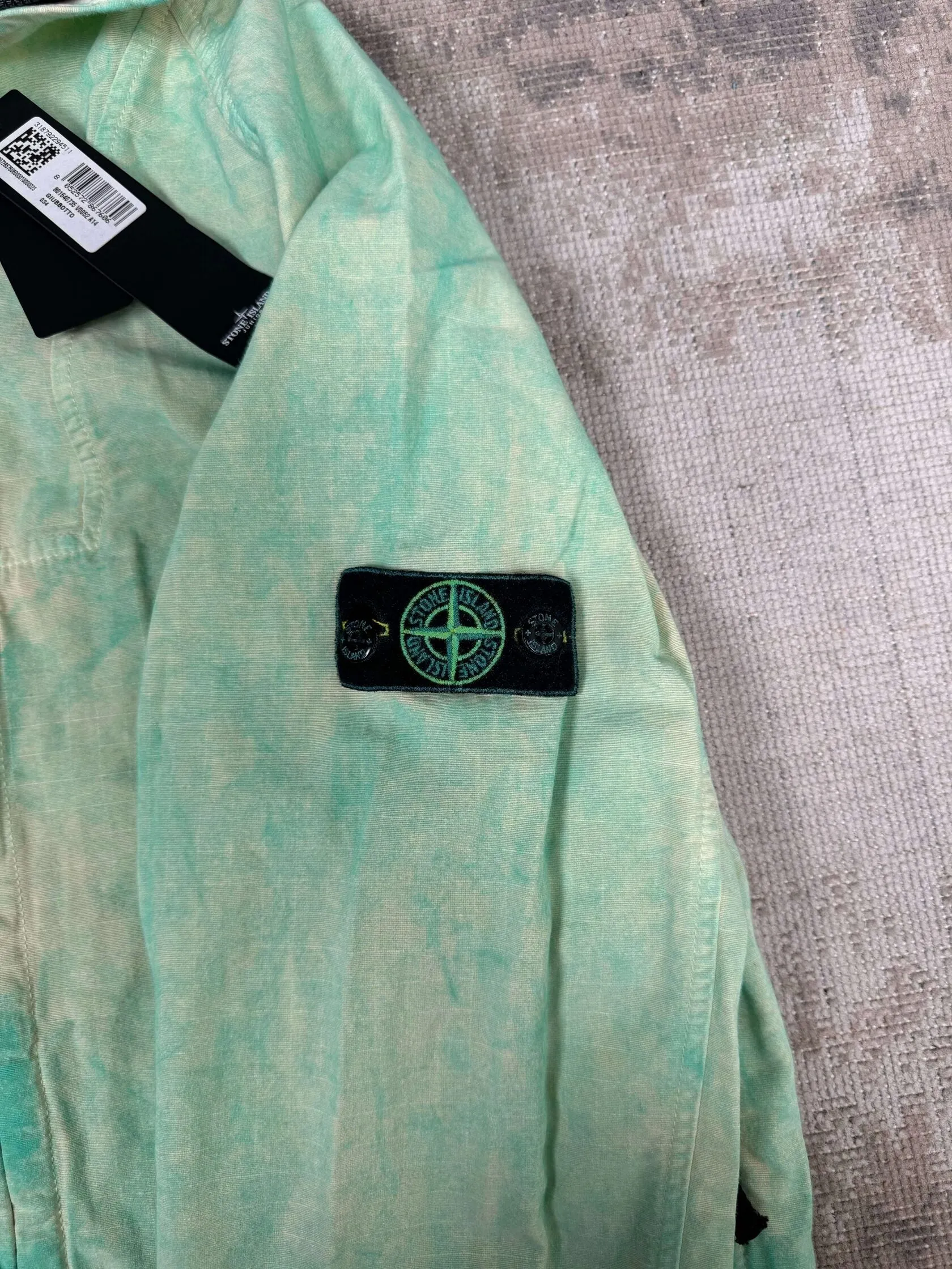 JUNIOR - Stone Island Dust Effect Jacket - Light Green (Unused)