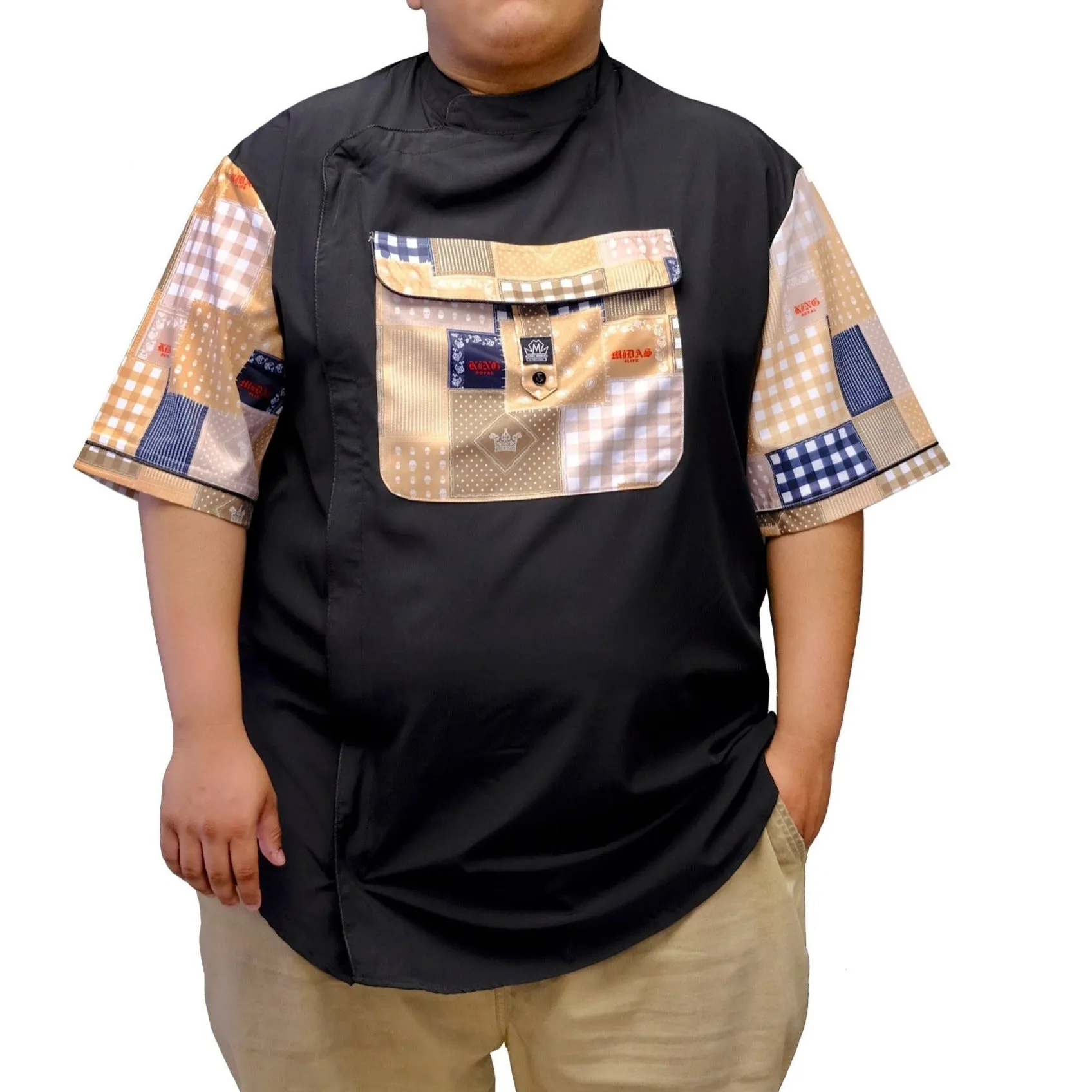 King Midas Old New York Barber Smock (Royal 4 Life)-