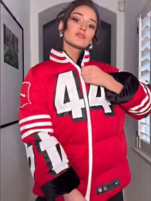 Kristin Juszczyk 49ers Puffer Jacket