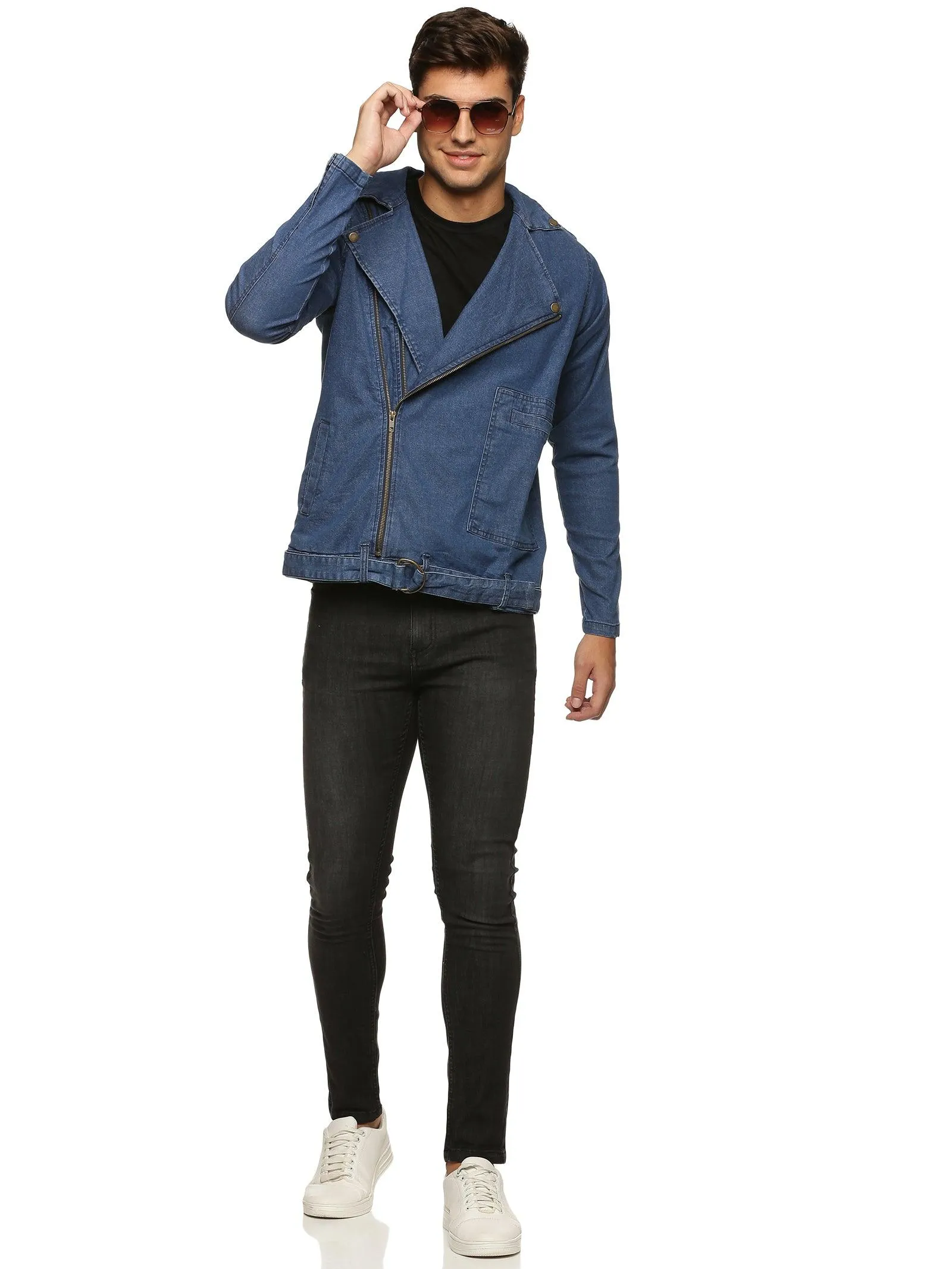 Kultprit Men's double zipper Solid jacket