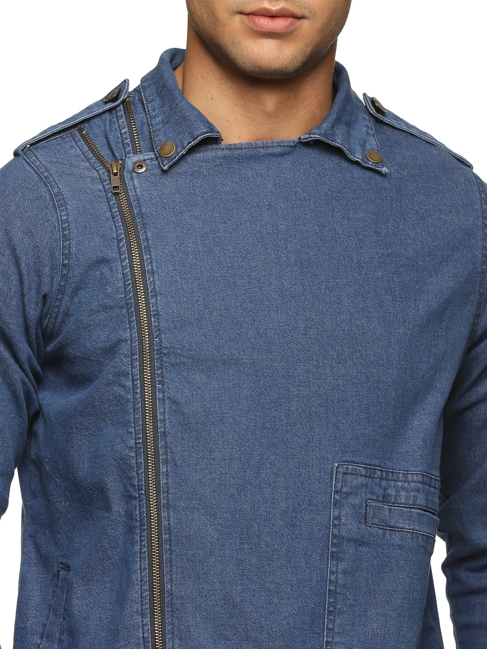 Kultprit Men's double zipper Solid jacket