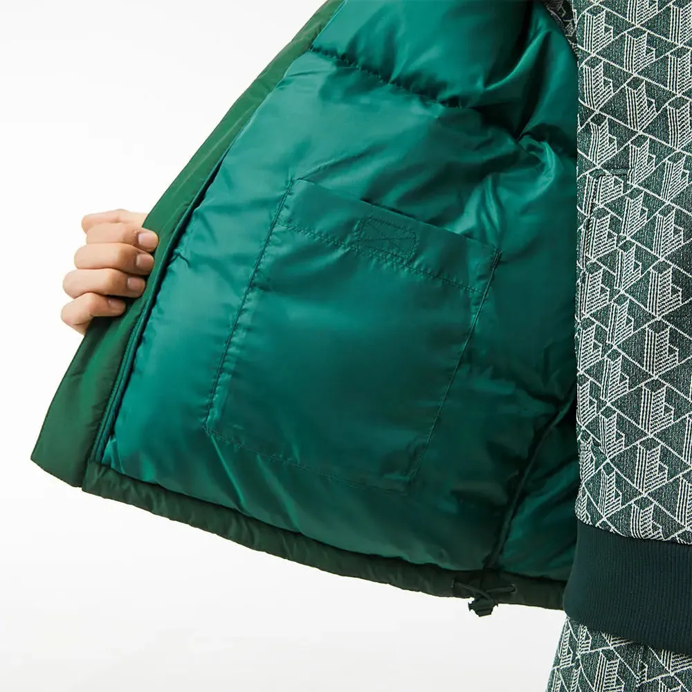 LACOSTE Men's Quilted Water-Repellent Jacket (Green)
