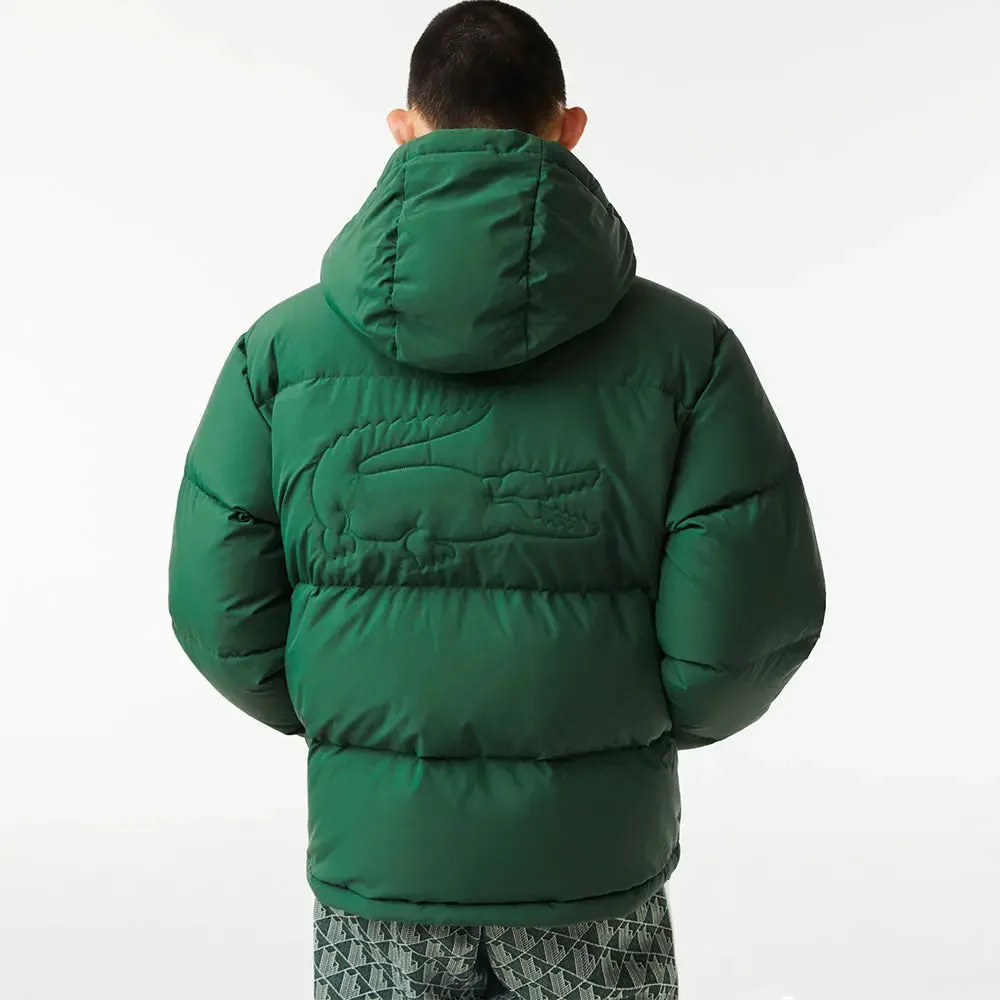 LACOSTE Men's Quilted Water-Repellent Jacket (Green)