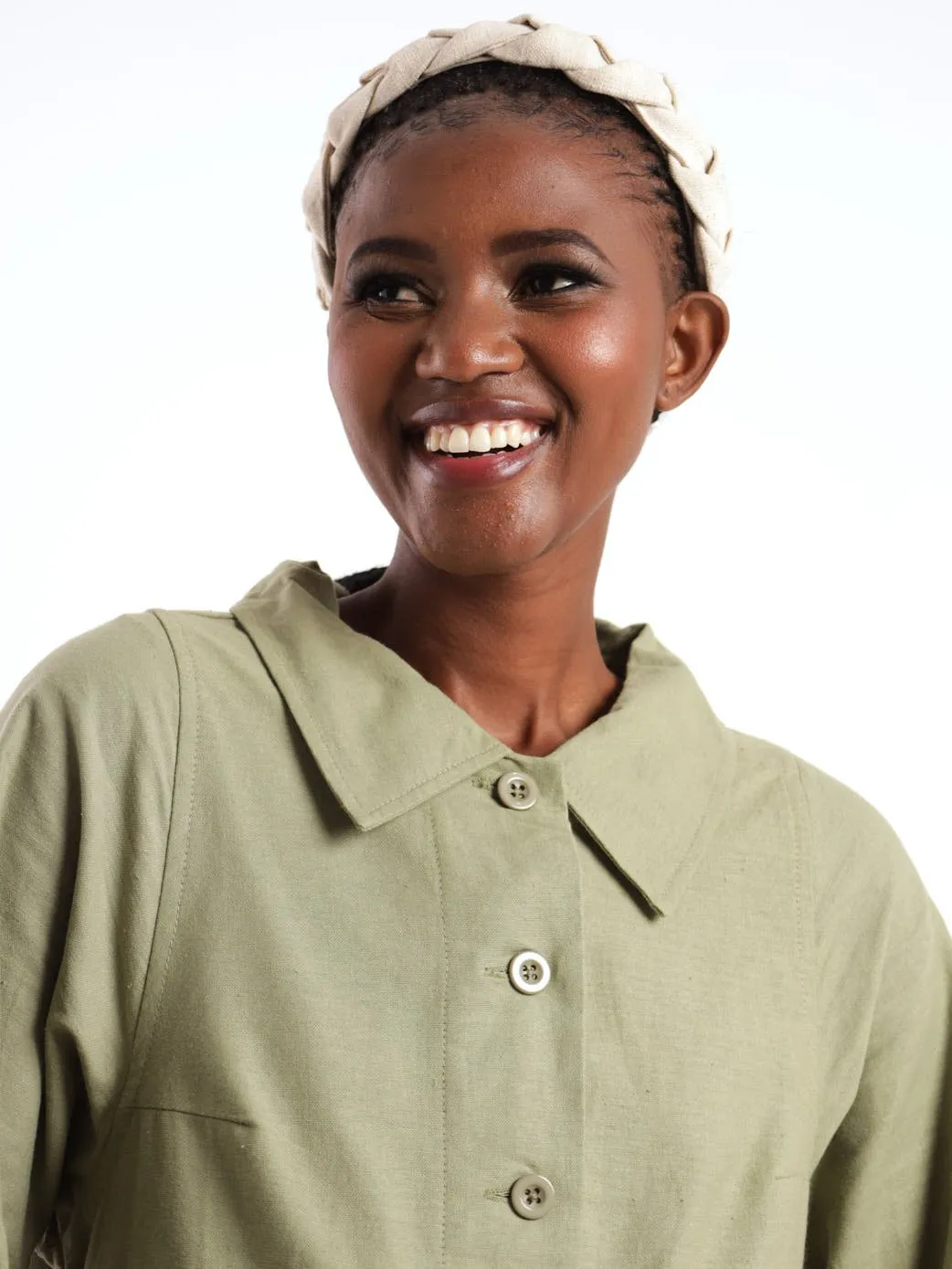Ladies Long Sleeve Casual Jacket - Light Fatigue