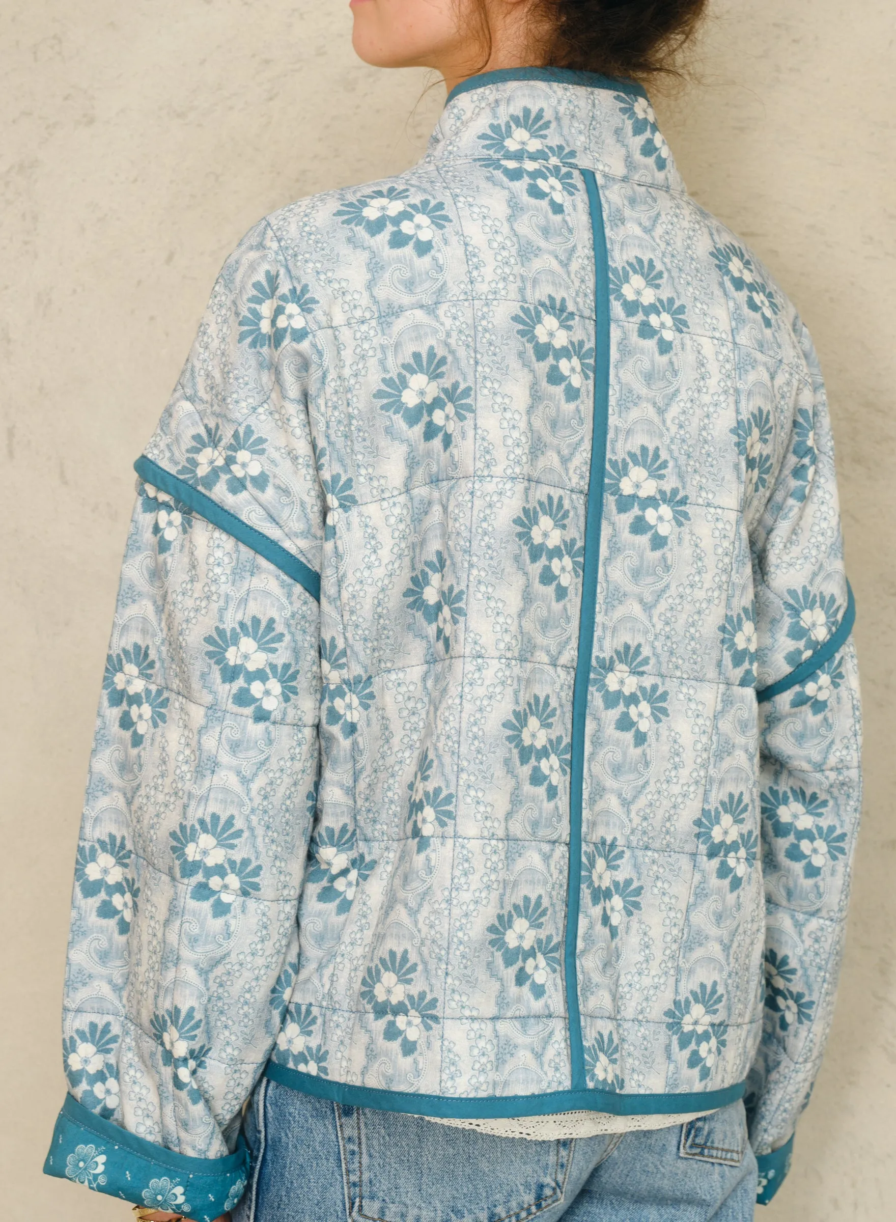 Lana Quilted Jacket - Blue