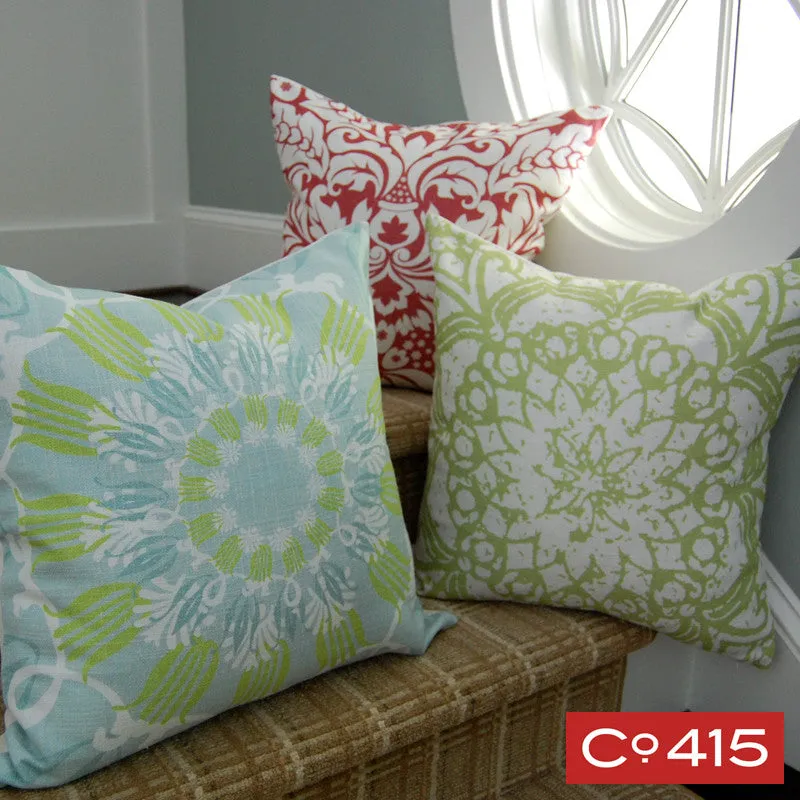 Large Damask Pillow - Watermelon