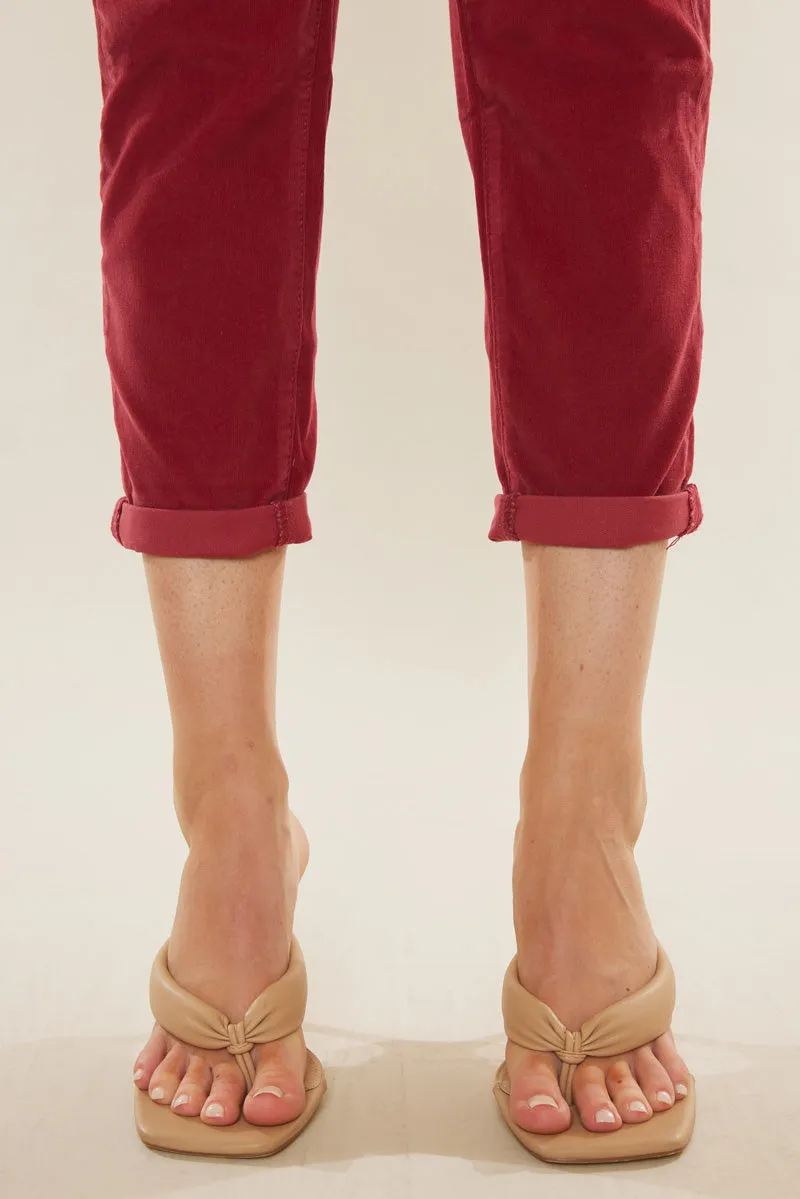 Leah High Rise Corduroy Mom Jeans