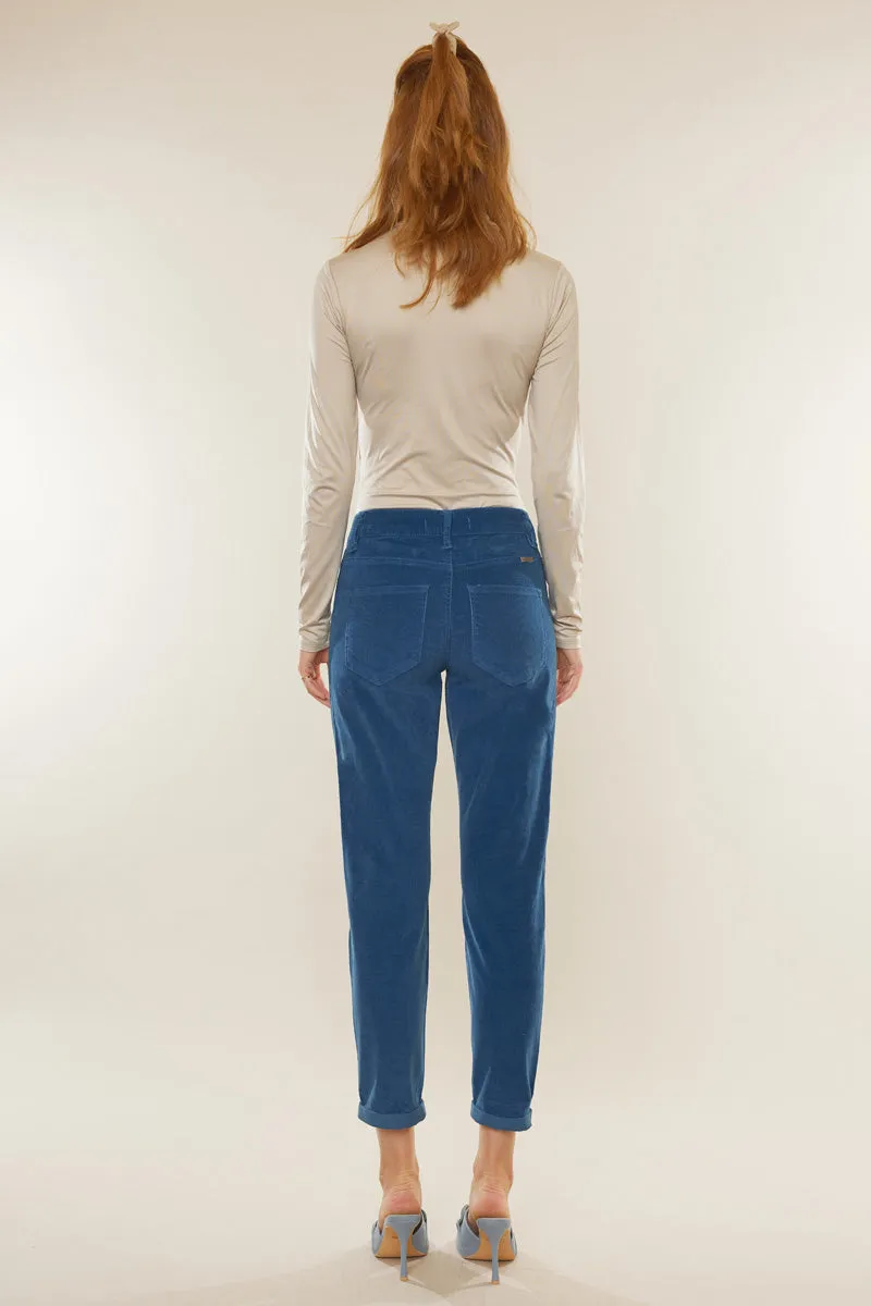 Leah High Rise Corduroy Mom Jeans