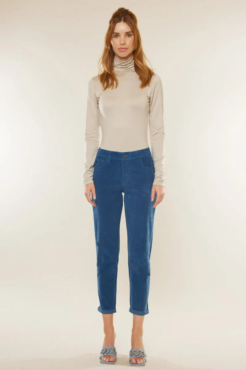 Leah High Rise Corduroy Mom Jeans