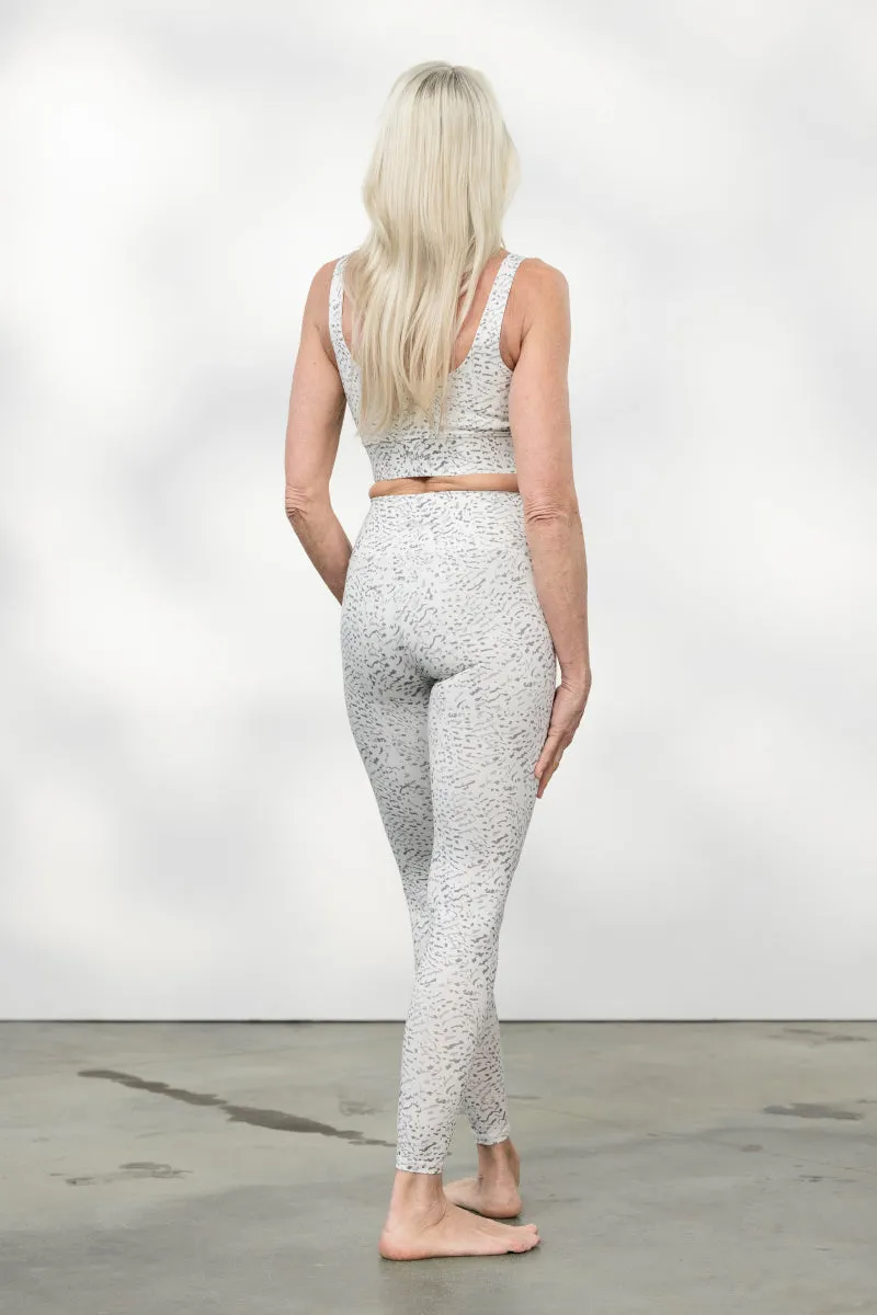 Leggings Feather White
