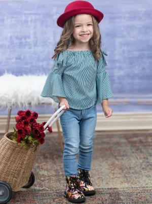 Let's Do Lunch Bell Sleeve Top
