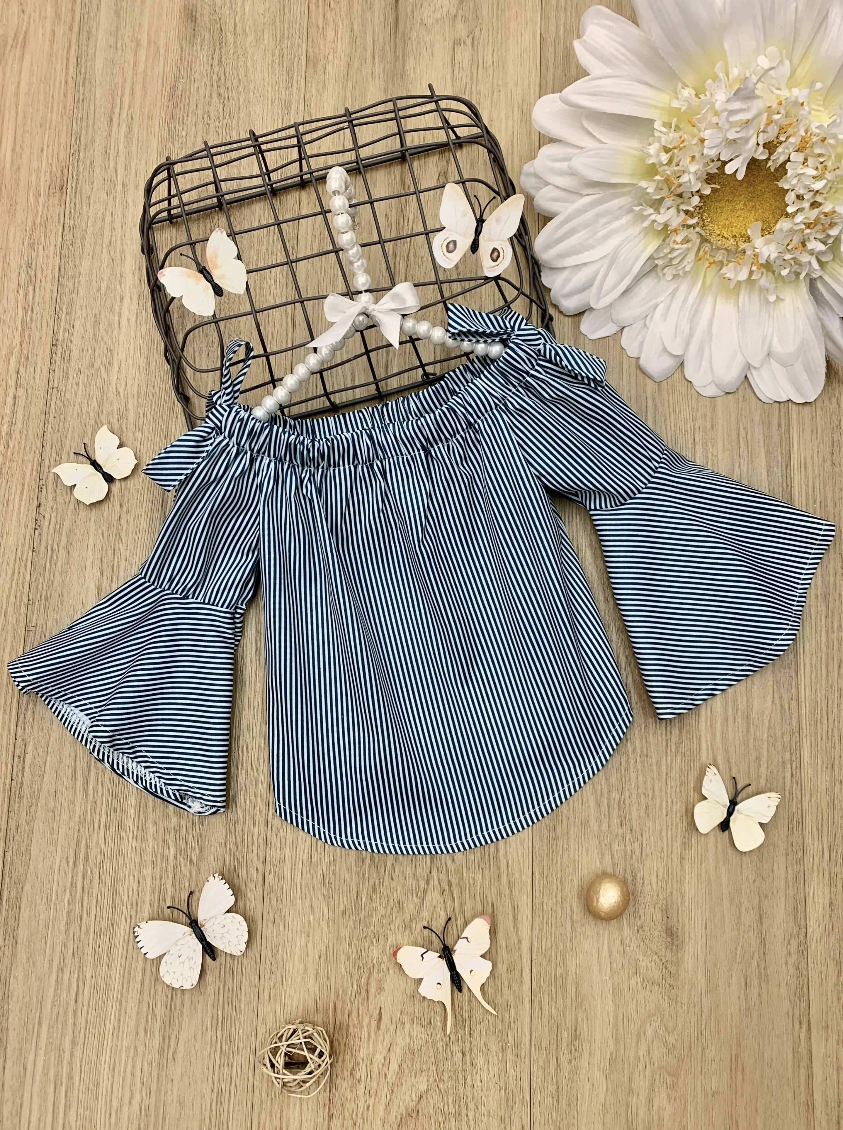 Let's Do Lunch Bell Sleeve Top