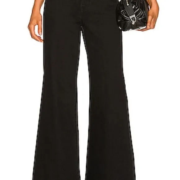 Levi’s Free People Revolve High Waisted Black Wide-Leg Jeans flare denim jeans