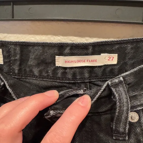 Levi’s Free People Revolve High Waisted Black Wide-Leg Jeans flare denim jeans