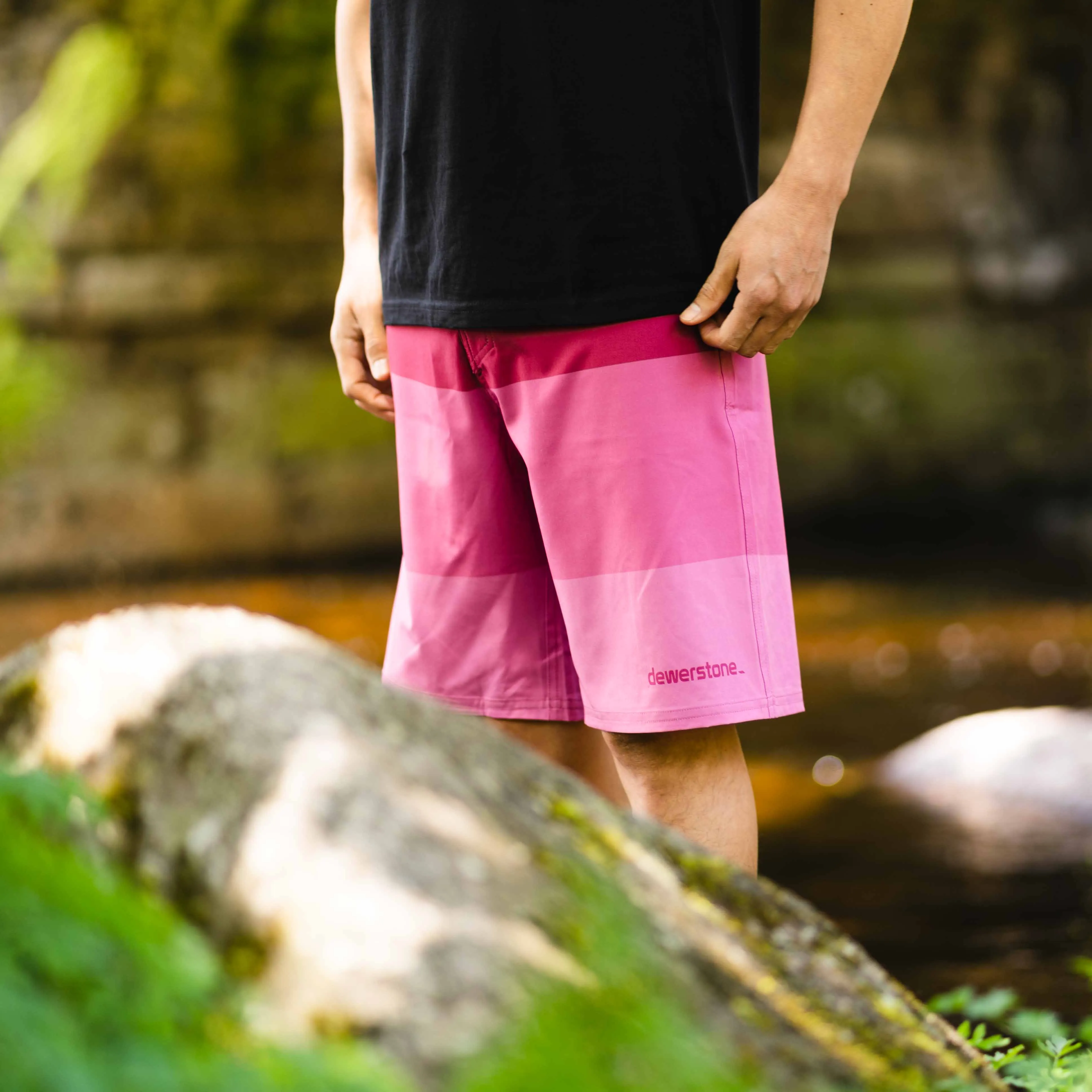 Life Shorts Pro - Stripes - Coral