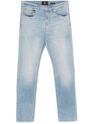 Light Blue Jeans With Concealed Fly