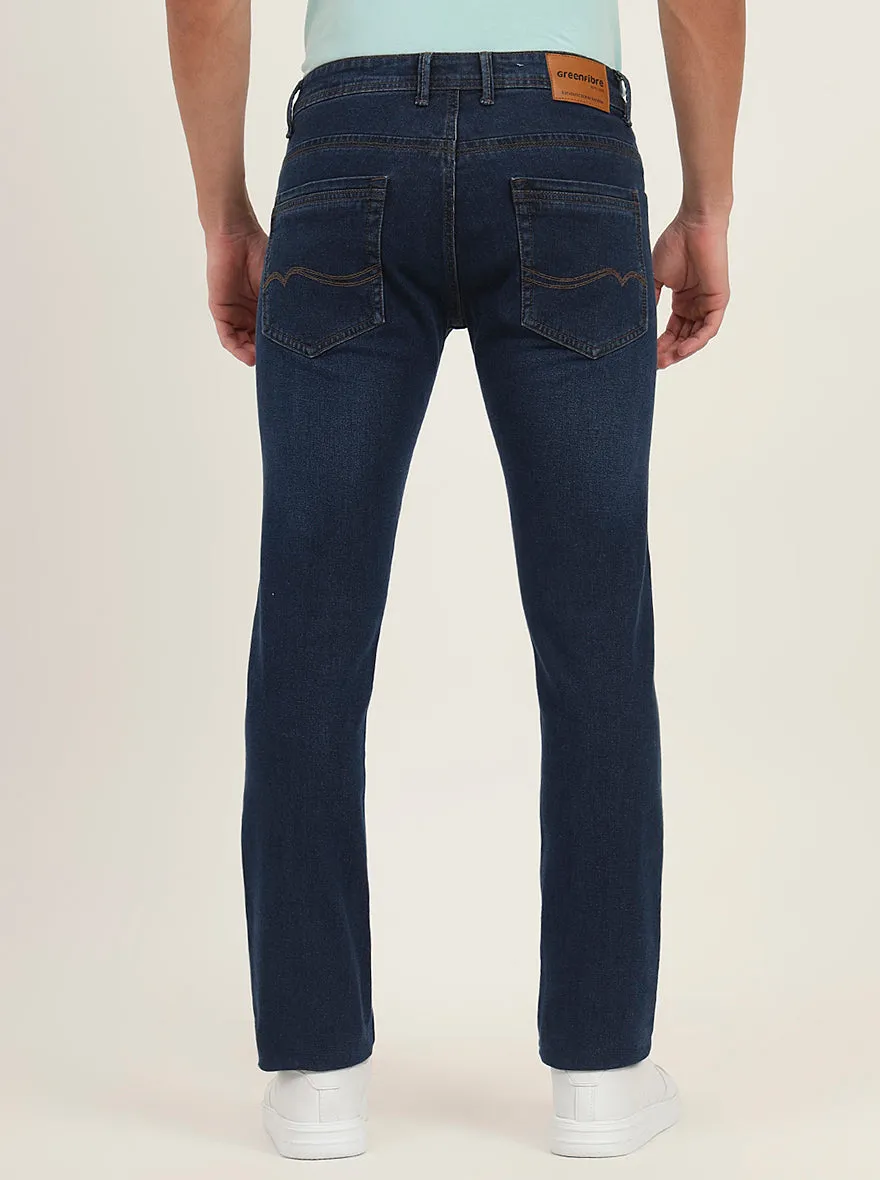 Light Blue Washed Narrow Fit Jeans | Greenfibre
