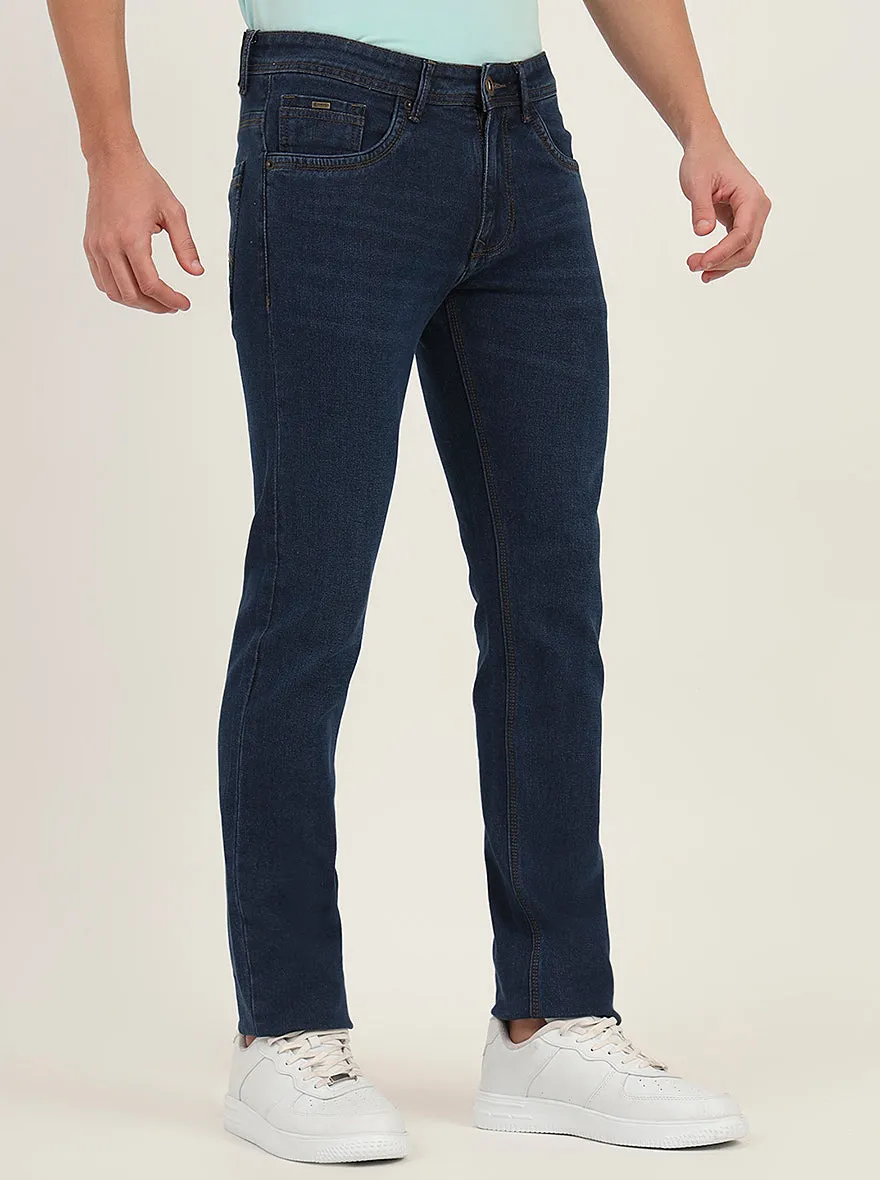 Light Blue Washed Narrow Fit Jeans | Greenfibre
