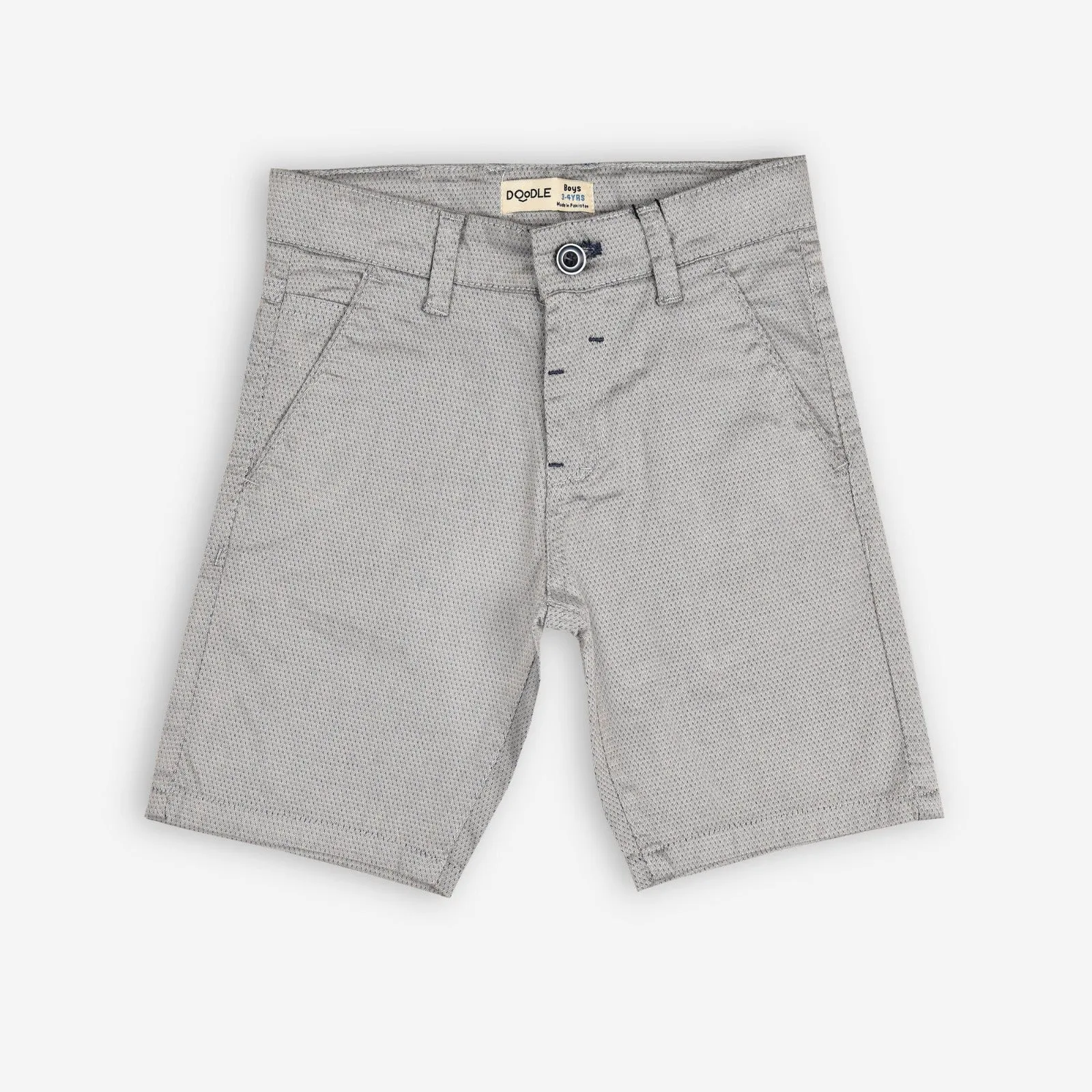 Light Grey Cotton Shorts