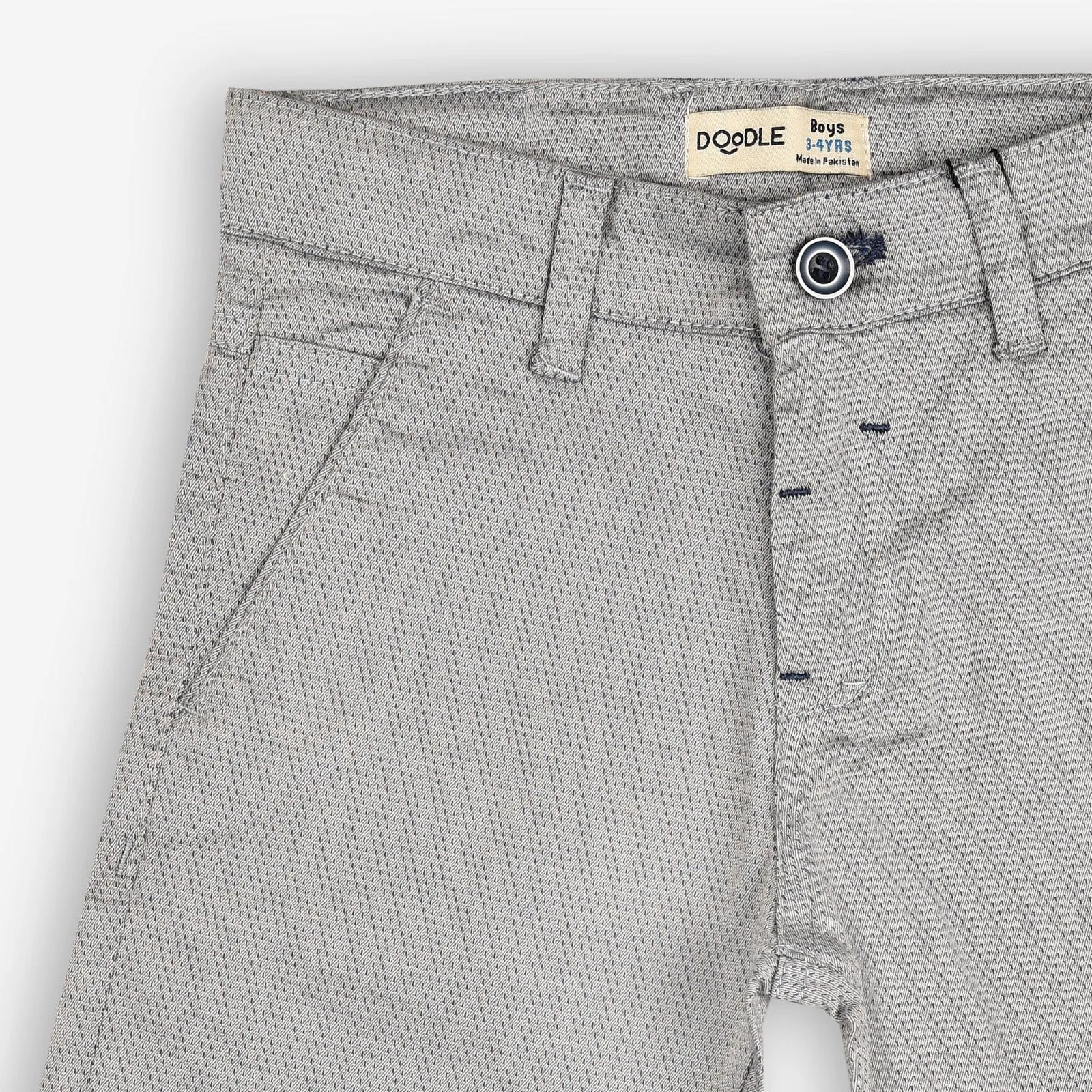 Light Grey Cotton Shorts
