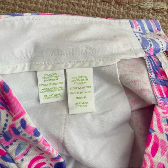 Lilly Pulitzer Buttercup Knit Shorts in Razberry Sea You Soon Size 2