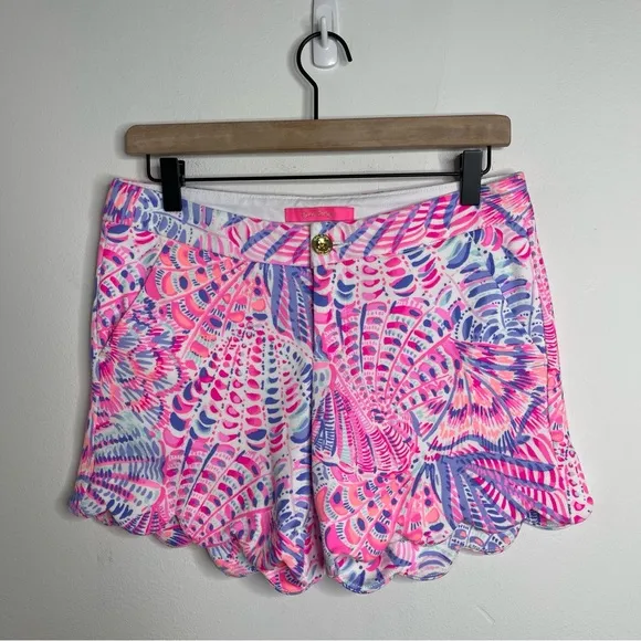 Lilly Pulitzer Buttercup Knit Shorts in Razberry Sea You Soon Size 2