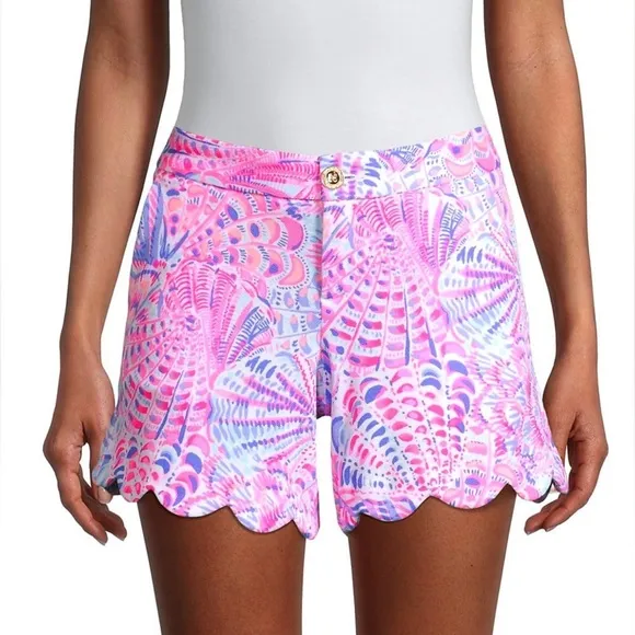 Lilly Pulitzer Buttercup Knit Shorts in Razberry Sea You Soon Size 2