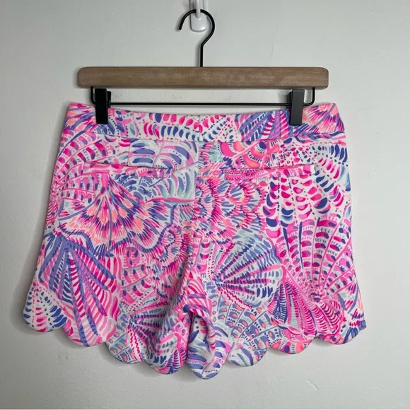 Lilly Pulitzer Buttercup Knit Shorts in Razberry Sea You Soon Size 2