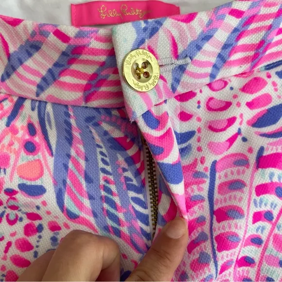 Lilly Pulitzer Buttercup Knit Shorts in Razberry Sea You Soon Size 2