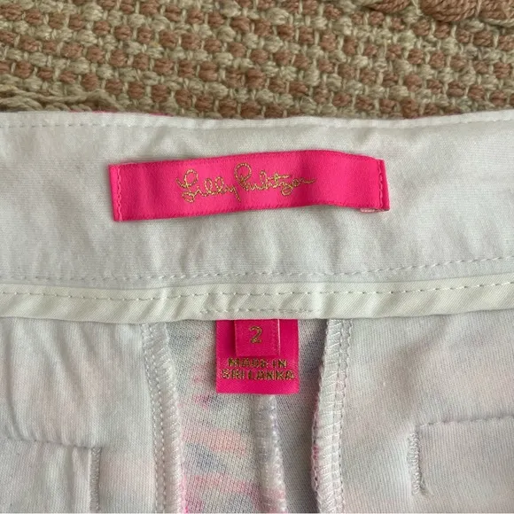 Lilly Pulitzer Buttercup Knit Shorts in Razberry Sea You Soon Size 2