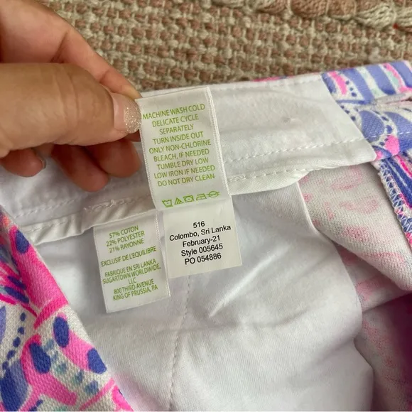 Lilly Pulitzer Buttercup Knit Shorts in Razberry Sea You Soon Size 2