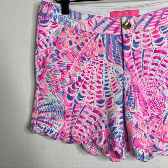 Lilly Pulitzer Buttercup Knit Shorts in Razberry Sea You Soon Size 2