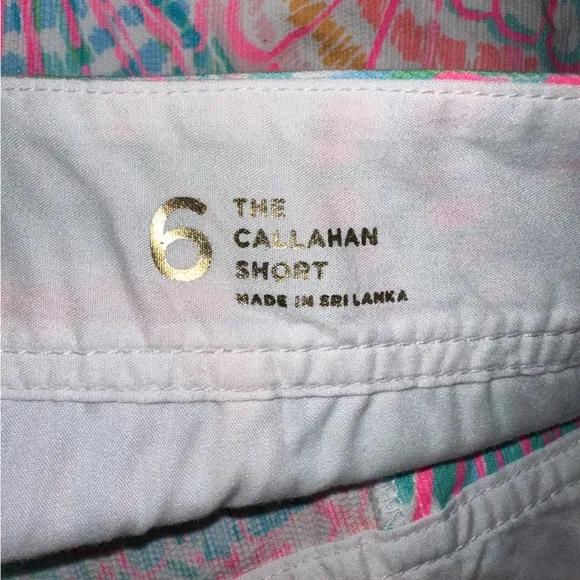 Lilly Pultizer Womens The Callahan Shorts 6 Oh Shello Small Seashells Beach NWT
