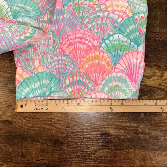 Lilly Pultizer Womens The Callahan Shorts 6 Oh Shello Small Seashells Beach NWT