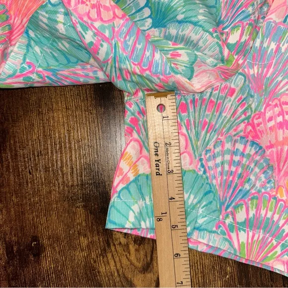 Lilly Pultizer Womens The Callahan Shorts 6 Oh Shello Small Seashells Beach NWT