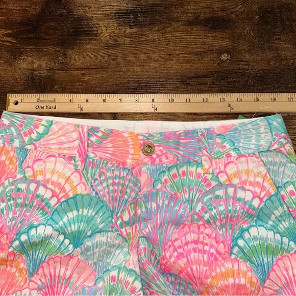 Lilly Pultizer Womens The Callahan Shorts 6 Oh Shello Small Seashells Beach NWT