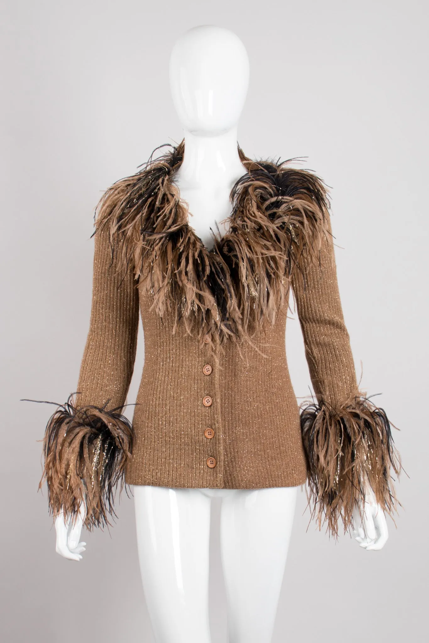 Lion Feather Knit Jacket