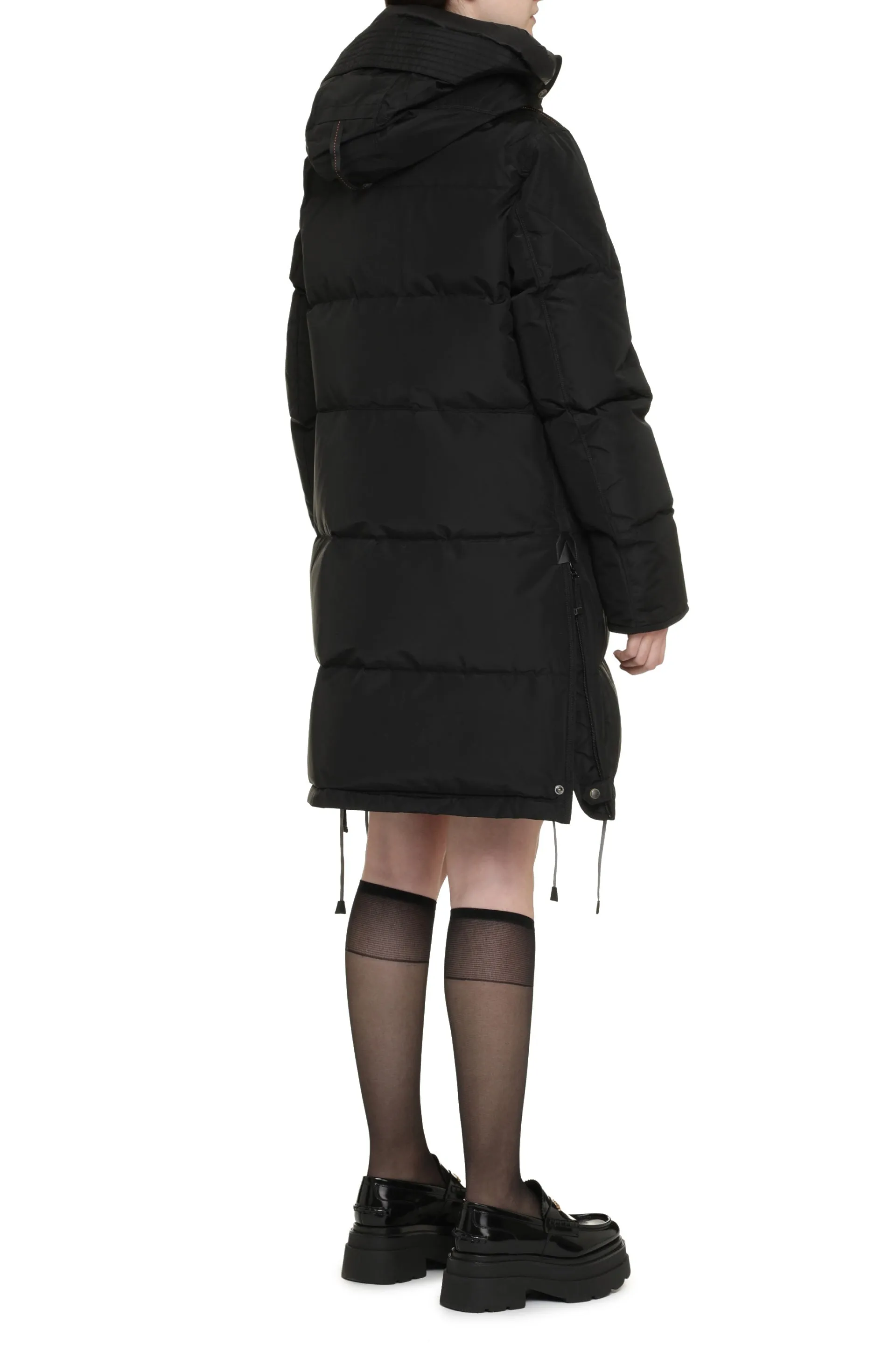 Long Bear hooded down jacket