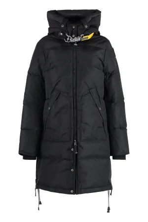 Long Bear hooded down jacket