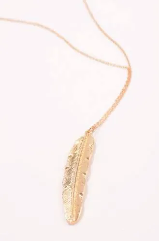 Long Feather Necklace