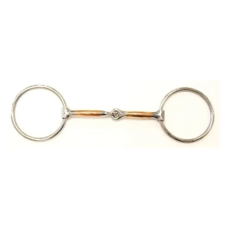 Loose Ring Steel Snaffle with Copper Mouth