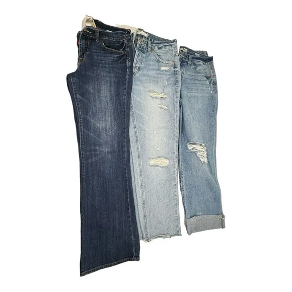 Lot of 6 jeans. Articles of Society, Lucky, A2, Garage &amp; Altard State. Sz 26-29
