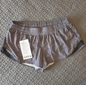 Lululemon Hotty Hot LR 2.5 Brief Lined Shorts, Gray, 14