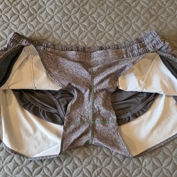 Lululemon Hotty Hot LR 2.5 Brief Lined Shorts, Gray, 14