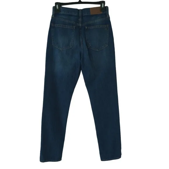 Madewell Womens Straight Jeans 25 The Perfect Vintage High Rise Blue Denim Pants
