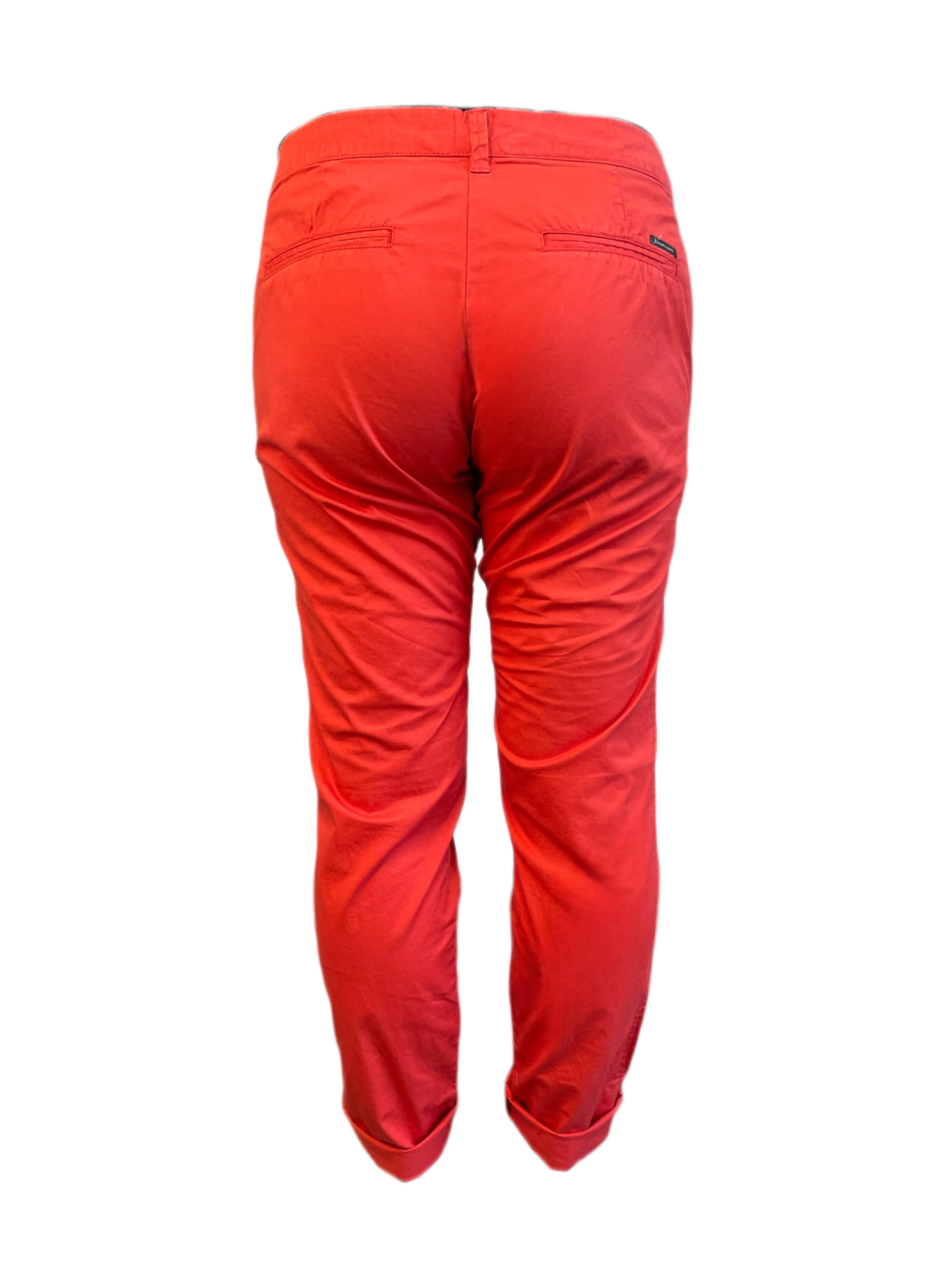 Maison Scotch Women's Red Lightweight Chinos Pants #788 30/32 NWT