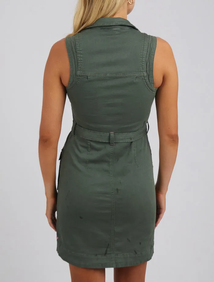 Marigold Denim Dress - Clover