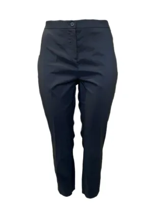 Marina Rinaldi Women's Black Recoaro Mid Rise Slim Pants Size 18W/27 NWT